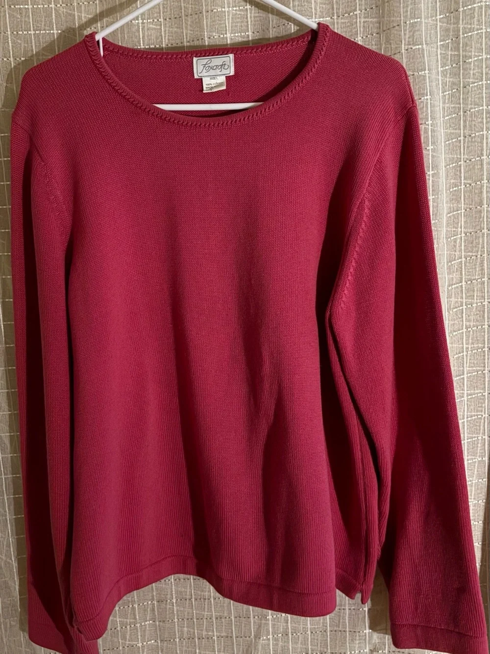 Foxcroft Women's Crewneck Sweater - Raspberry Red